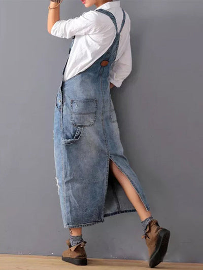 Lila | Denim Overall Dress in Casual Style