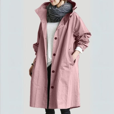 MIRELLE | Relaxed Hooded Trench Coat for Women