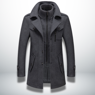 Matteo | Warm Men’s Coat with Refined Texture