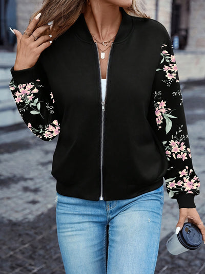 ISADORA | Floral Bomber Jacket in Trendy Design