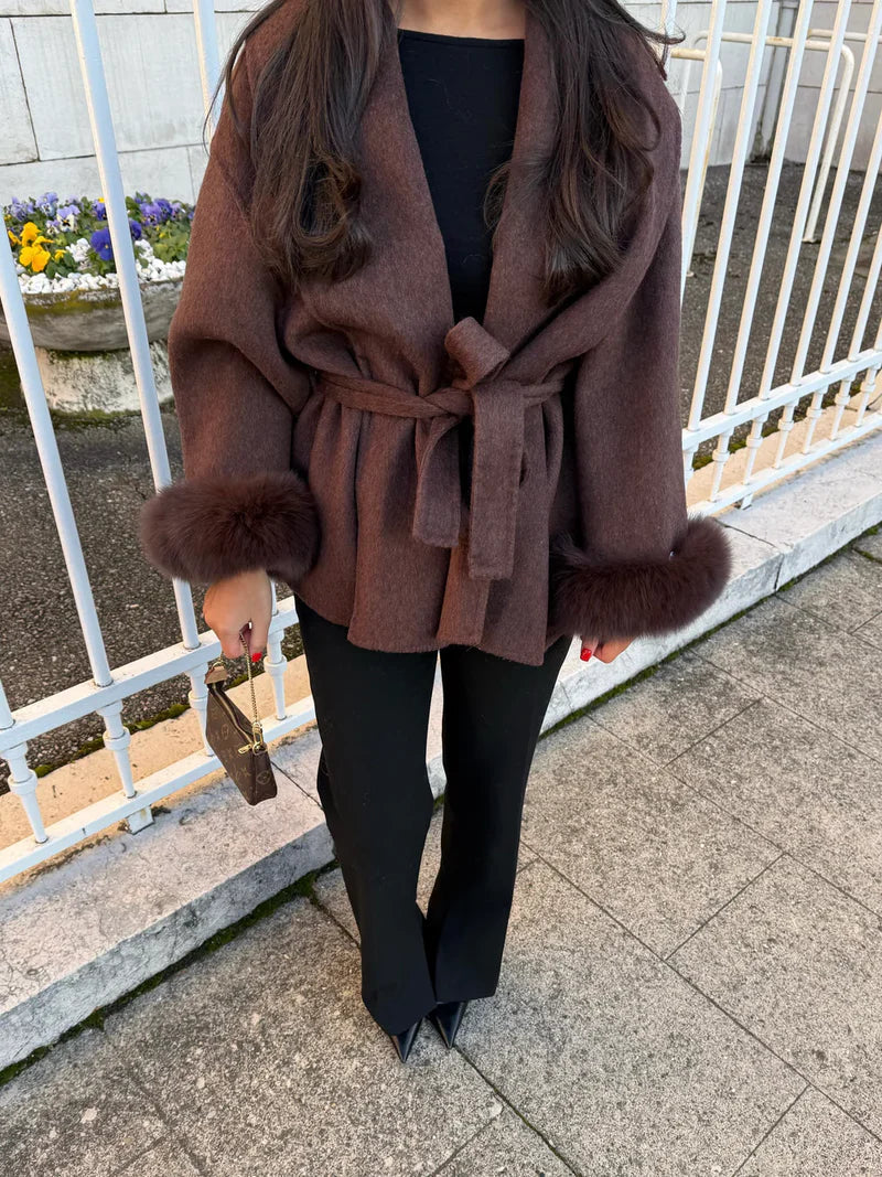 Celine | Women’s Wool Blend Coat Luxurious & Stylish