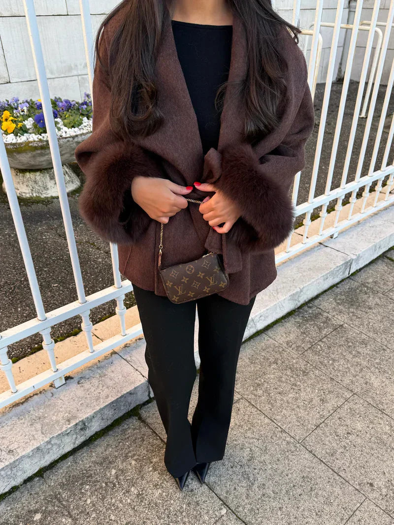 Celine | Women’s Wool Blend Coat Luxurious & Stylish