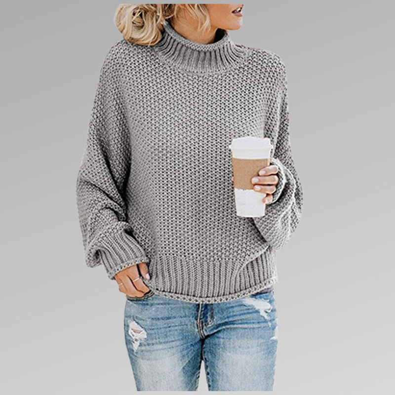 Celine | High Neck Sweater in Modern Style