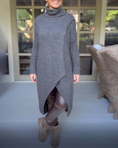 Elodie | Cozy Sweater with Stand Collar and Long Sleeves