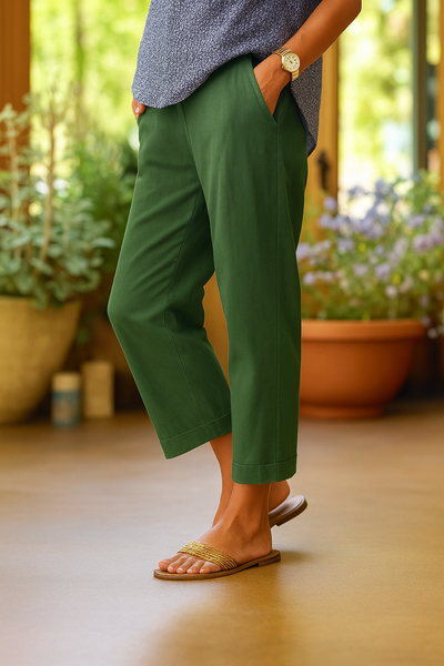 MARLON | Summer Pants in Linen and Cotton Blend