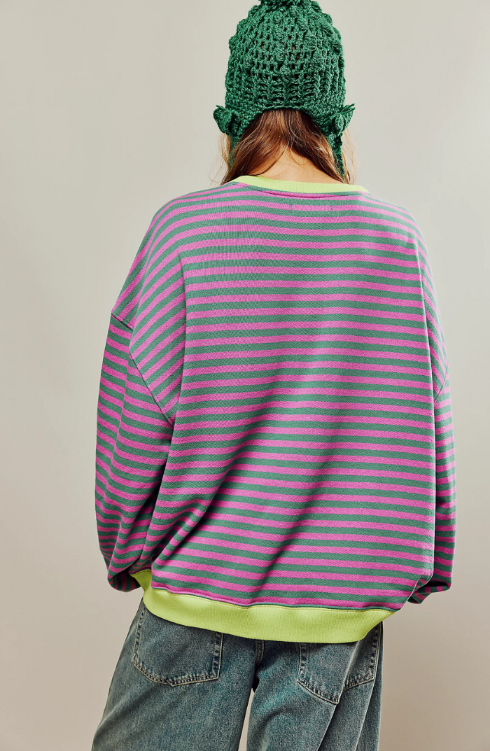LEONIE | Striped Women’s Sweater in Oversized Fit