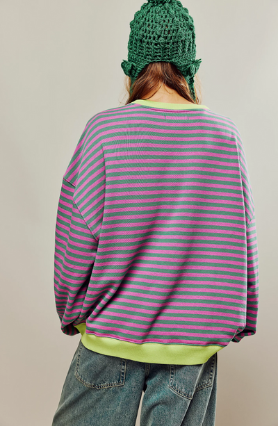 LEONIE | Striped Women’s Sweater in Oversized Fit