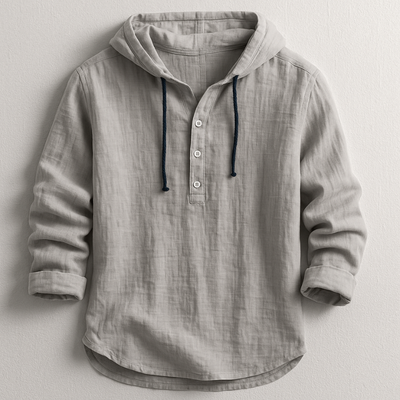 Mael | Elegant Long-Sleeve Shirt with Modern Hoodie