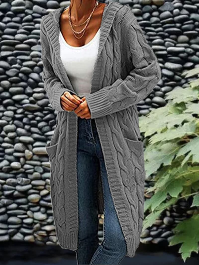 Isa | Stylish Cardigan with Patch Pockets