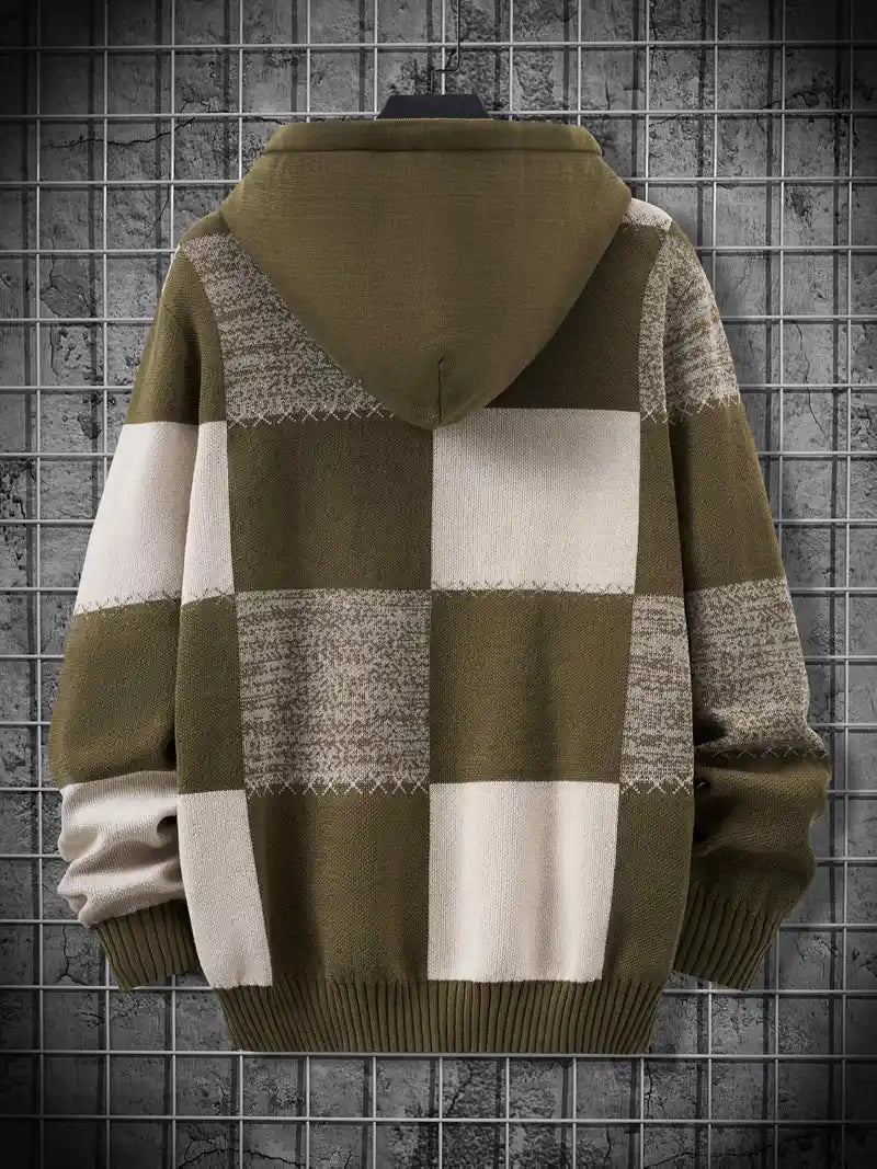 Cassian | Comfortable Knit Sweater with Fashionable Hoodie