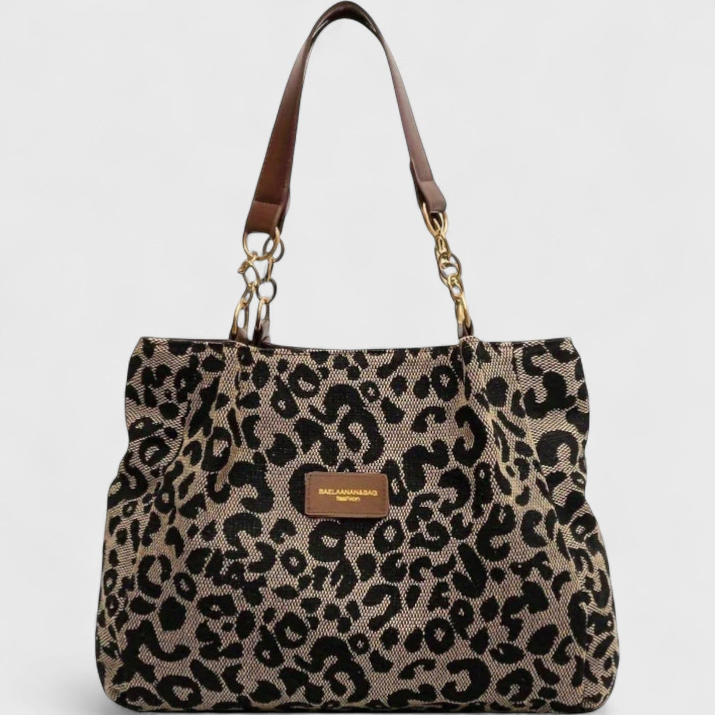 SELENE | Large Bag with Elegant Leopard Pattern