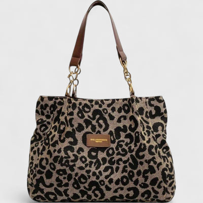 SELENE | Large Bag with Elegant Leopard Pattern