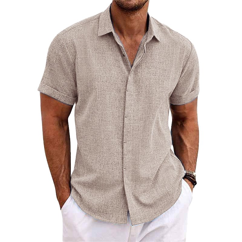ChicShirt | Men's Linen Shirt in Solid Colors