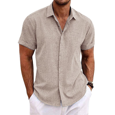 ChicShirt | Men's Linen Shirt in Solid Colors