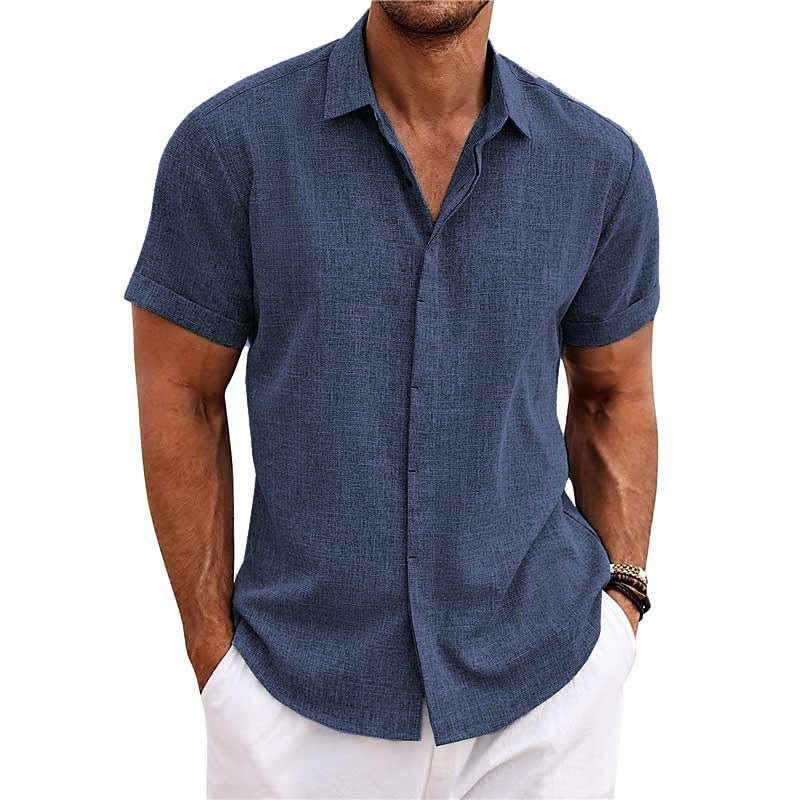 ChicShirt | Men's Linen Shirt in Solid Colors