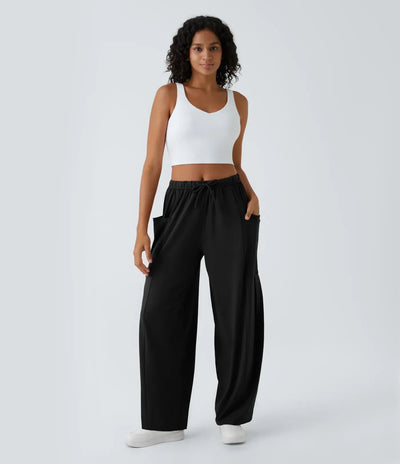 Serena | Wide Women’s Pants with Elastic and Modern Fit