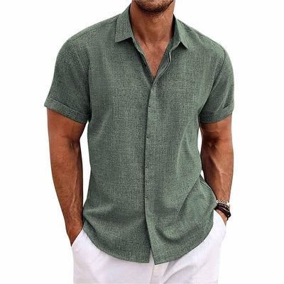 ChicShirt | Men's Linen Shirt in Solid Colors