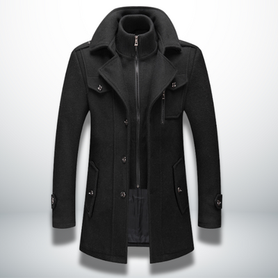 Matteo | Warm Men’s Coat with Refined Texture