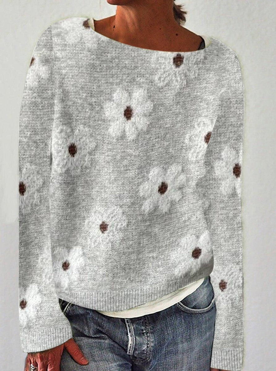 Lillian | Cable Knit Sweater with Stand-Up Collar