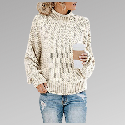 Celine | High Neck Sweater in Modern Style