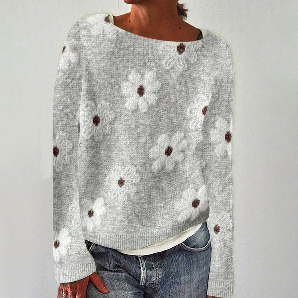 Lillian | Cable Knit Sweater with Stand-Up Collar