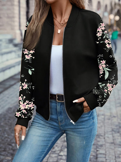 ISADORA | Floral Bomber Jacket in Trendy Design