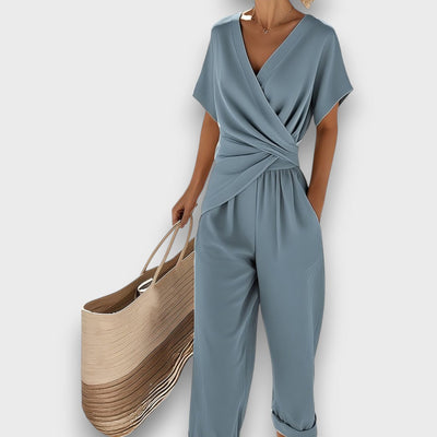 ELINA | Summer Jumpsuit with Wrap-Style Design