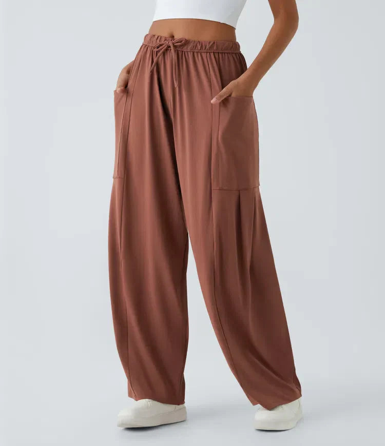 Serena | Wide Women’s Pants with Elastic and Modern Fit
