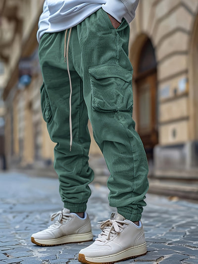 LEONIE | Corduroy Joggers with Practical Drawstring