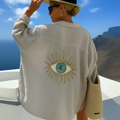 ISABEL | Embroidered Blouse with Boho Charm