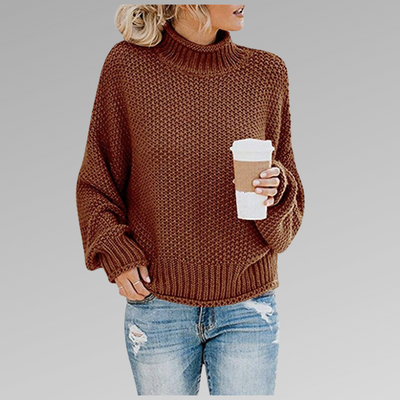 Celine | High Neck Sweater in Modern Style