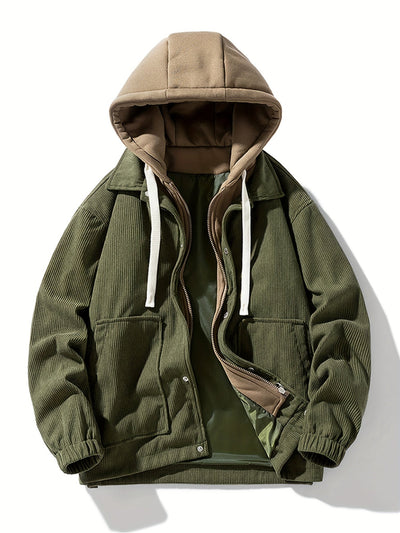 DAMIEN | Long Sleeve Jacket with Practical Front Pocket