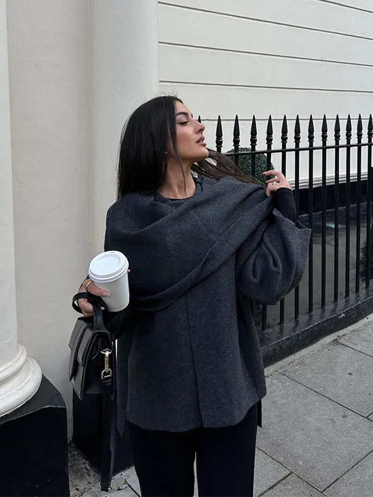 YARA | Viral Hooded Cape Coat in One Size