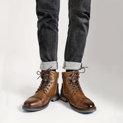 EDRIC | Classic Brogue Boots in Heritage Style