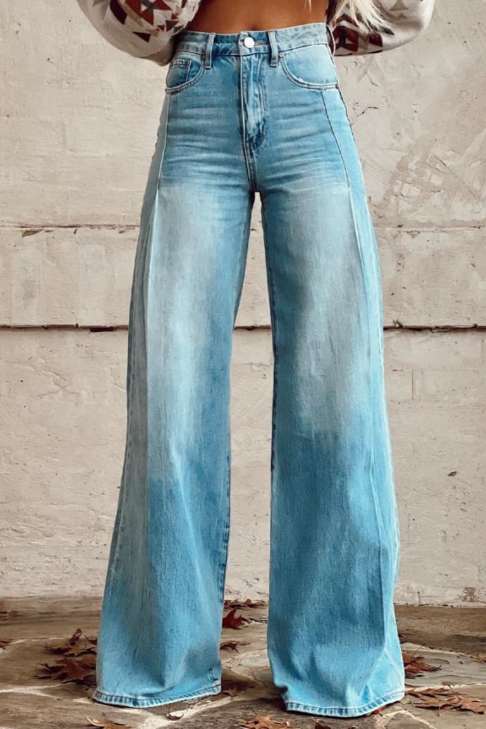 Clara | Stylish Wide-Leg Denim Pants