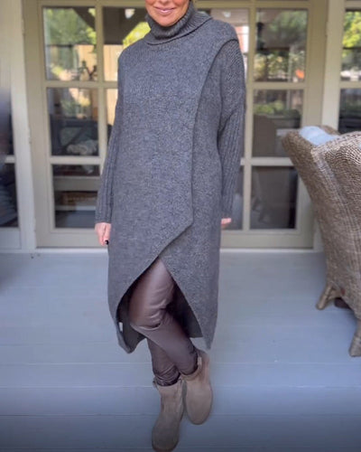 Elodie | Cozy Sweater with Stand Collar and Long Sleeves