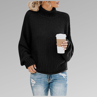 Celine | High Neck Sweater in Modern Style