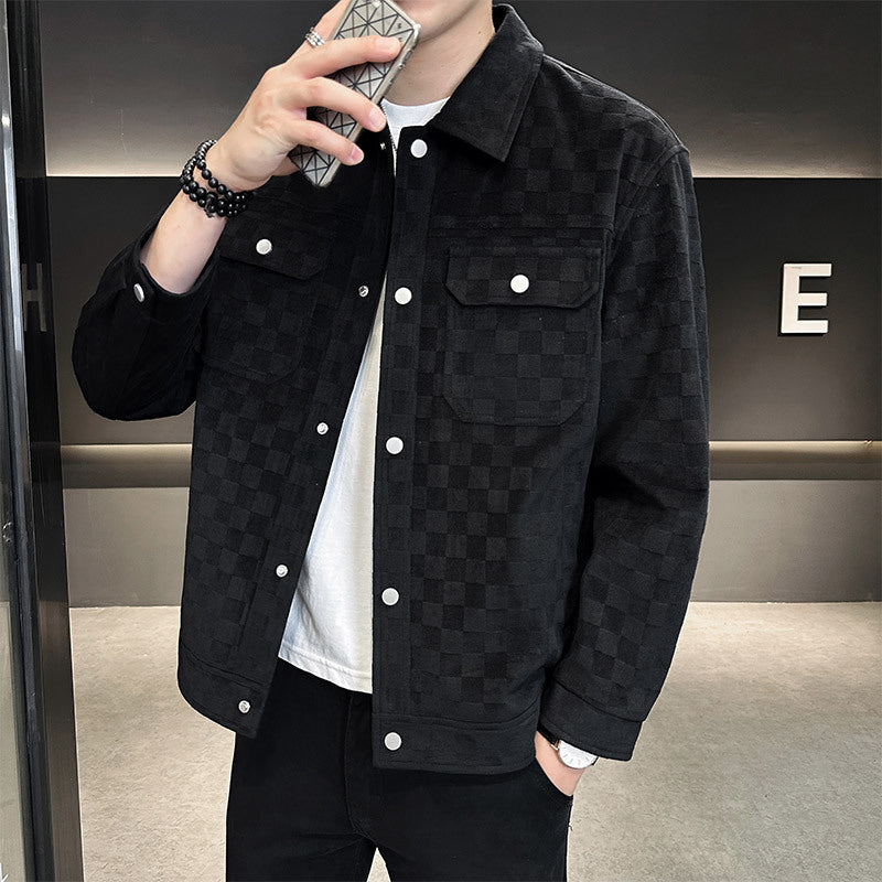 Adrian | Stylish Jacket Made of Rolled Suede