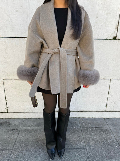 Celine | Women’s Wool Blend Coat Luxurious & Stylish