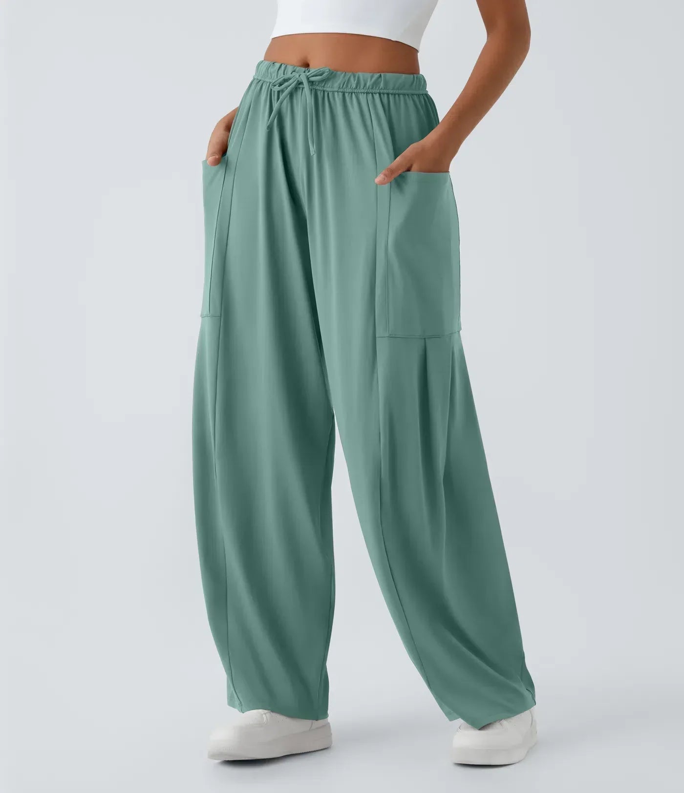 Serena | Wide Women’s Pants with Elastic and Modern Fit