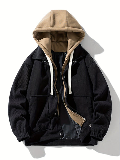 DAMIEN | Long Sleeve Jacket with Practical Front Pocket