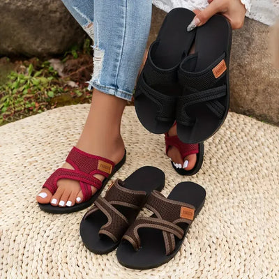 Celia | Perforated Mesh Sandals with Comfort Sole