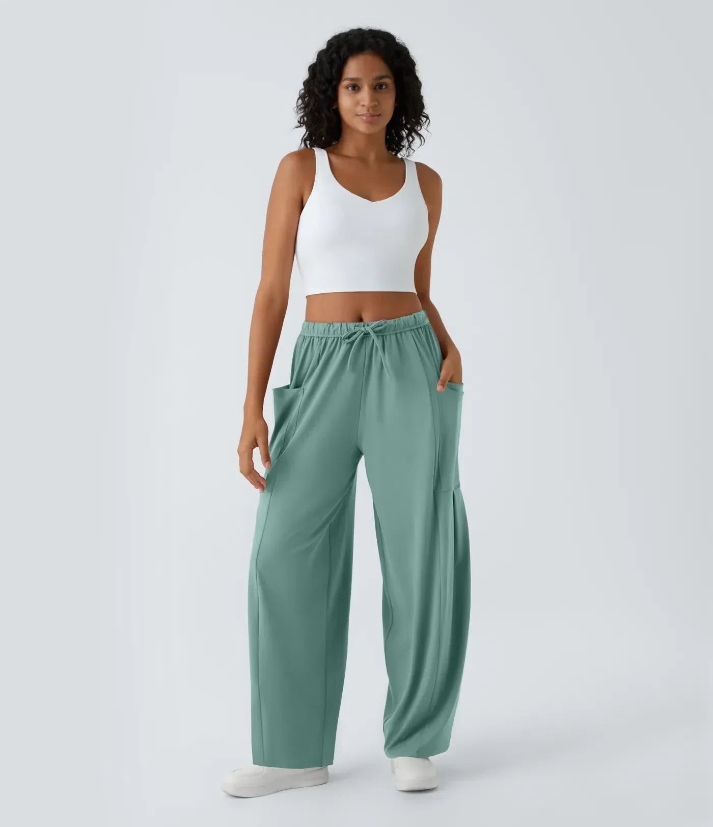 Serena | Wide Women’s Pants with Elastic and Modern Fit
