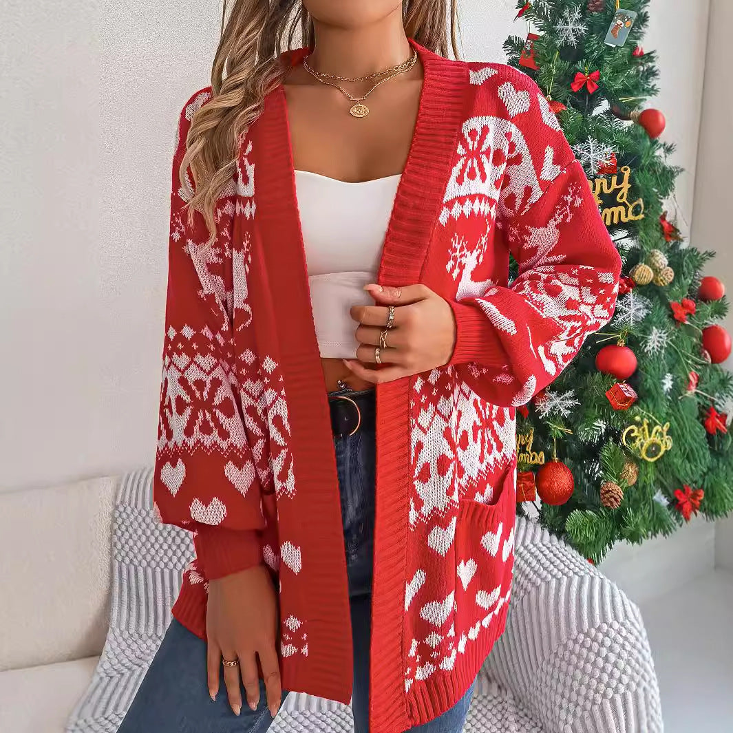Ethan | Christmas Knit Cardigan Sweater