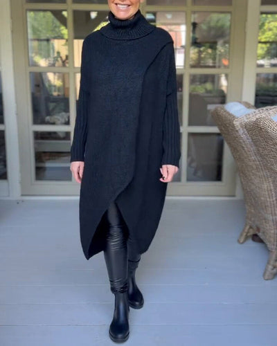 Elodie | Cozy Sweater with Stand Collar and Long Sleeves