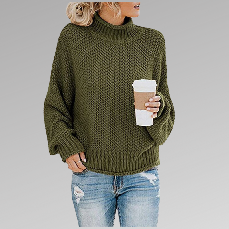 Celine | High Neck Sweater in Modern Style