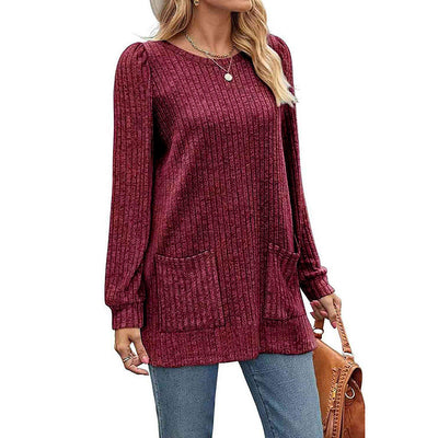 Maya | Classic Long Sleeve Tunic with Practical Pockets