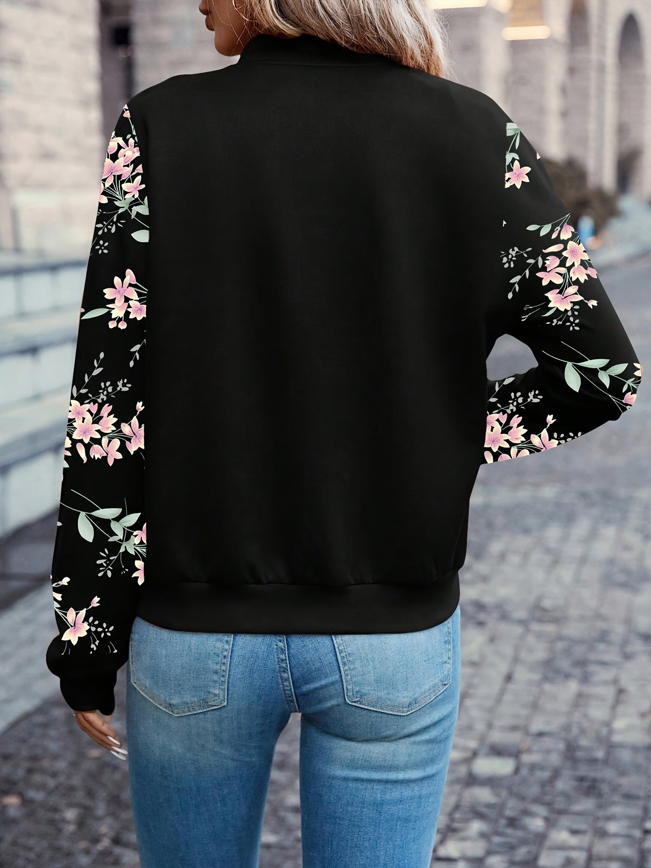 ISADORA | Floral Bomber Jacket in Trendy Design