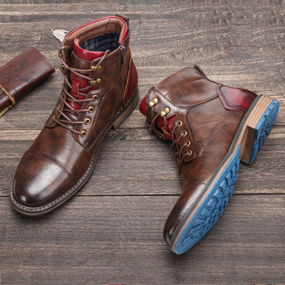 EDRIC | Classic Brogue Boots in Heritage Style