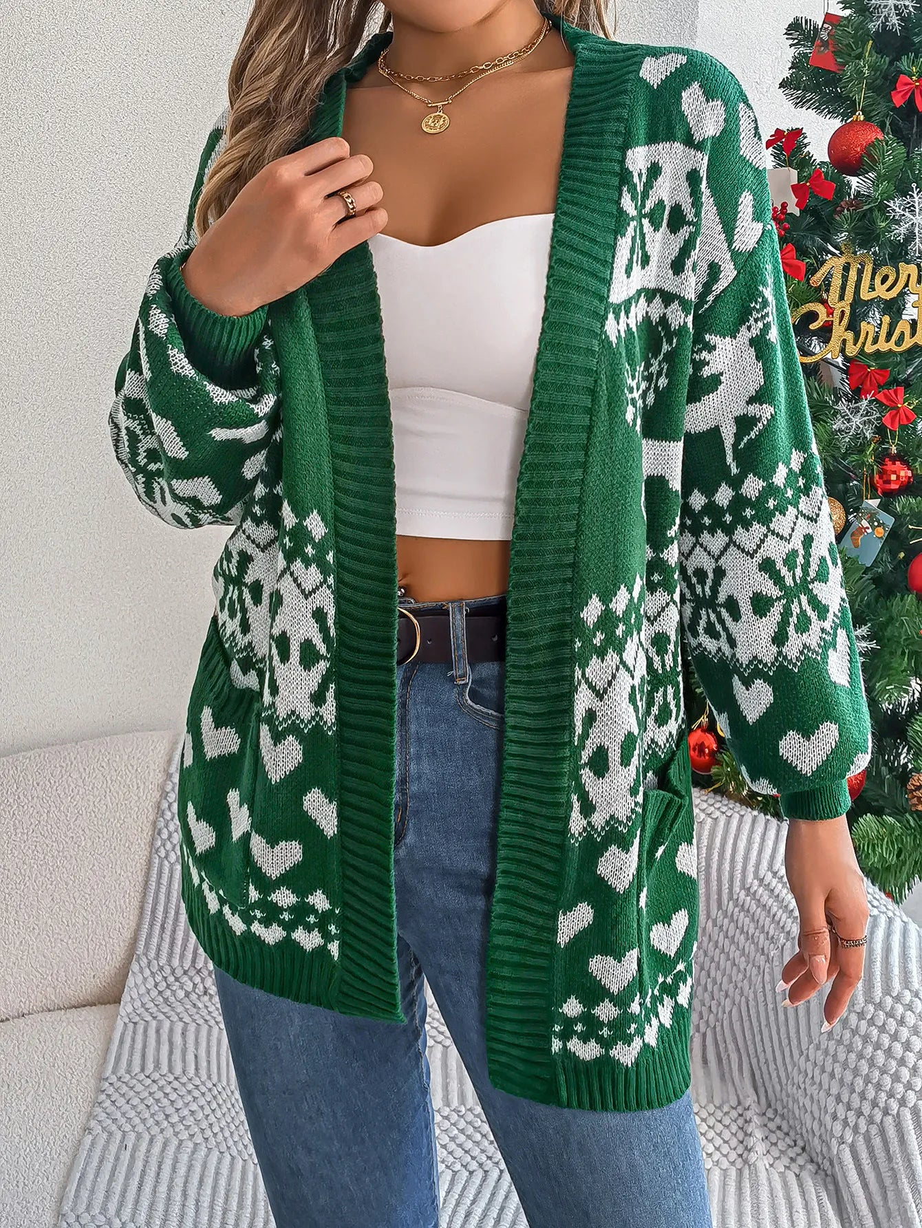 Ethan | Christmas Knit Cardigan Sweater